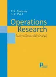 OPERATIONS RESEARCH